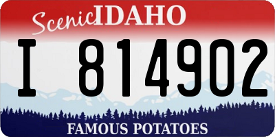 ID license plate I814902