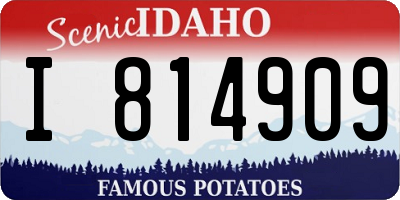 ID license plate I814909