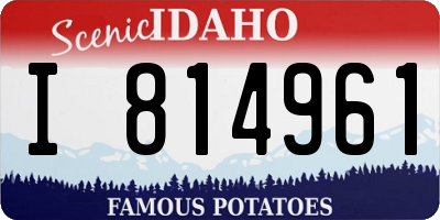 ID license plate I814961