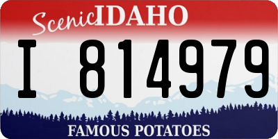 ID license plate I814979