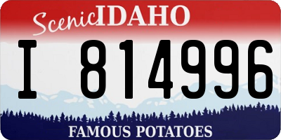 ID license plate I814996