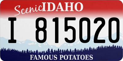 ID license plate I815020
