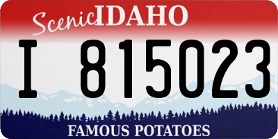 ID license plate I815023