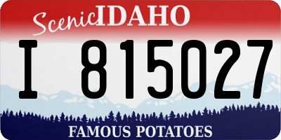 ID license plate I815027