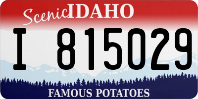ID license plate I815029