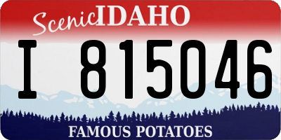 ID license plate I815046