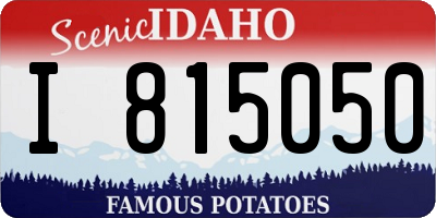 ID license plate I815050