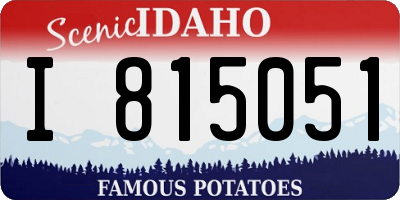ID license plate I815051