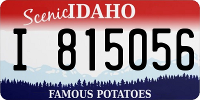 ID license plate I815056