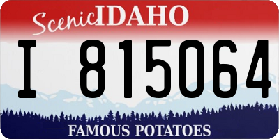 ID license plate I815064