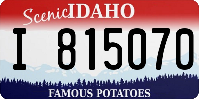 ID license plate I815070