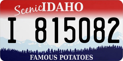 ID license plate I815082