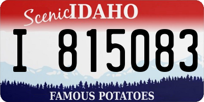 ID license plate I815083