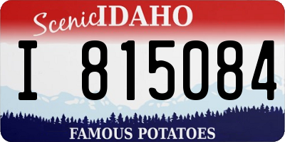 ID license plate I815084