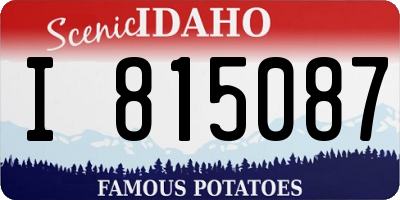 ID license plate I815087
