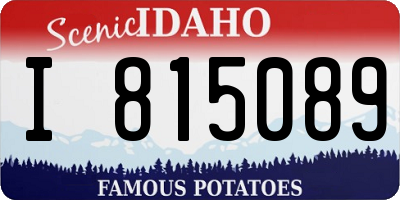 ID license plate I815089