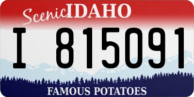 ID license plate I815091