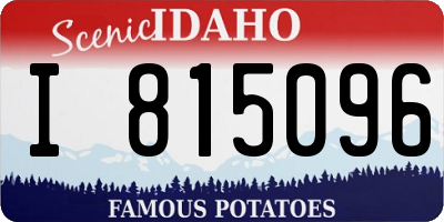 ID license plate I815096