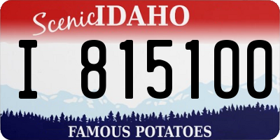 ID license plate I815100