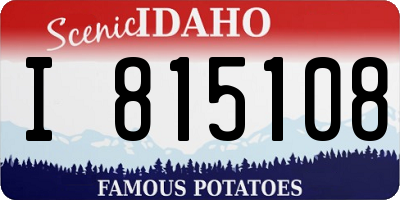 ID license plate I815108