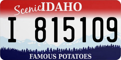 ID license plate I815109
