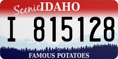 ID license plate I815128