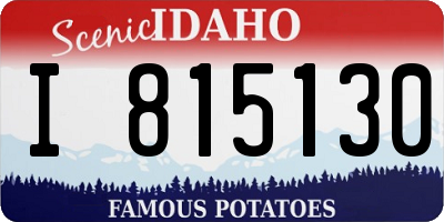 ID license plate I815130