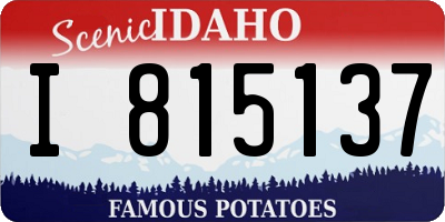 ID license plate I815137