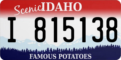 ID license plate I815138