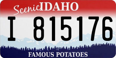 ID license plate I815176