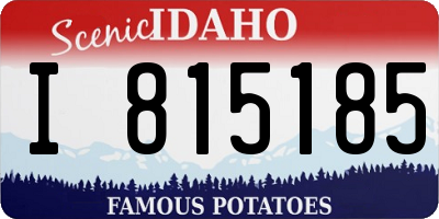 ID license plate I815185