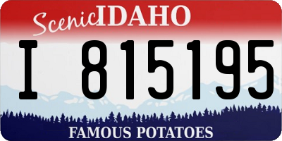 ID license plate I815195
