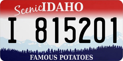 ID license plate I815201