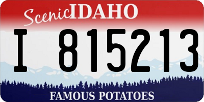 ID license plate I815213