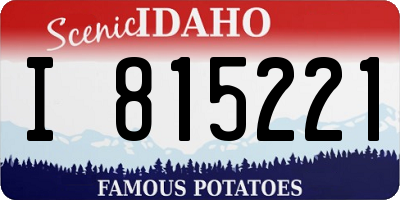 ID license plate I815221