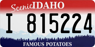 ID license plate I815224
