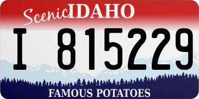 ID license plate I815229