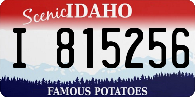ID license plate I815256
