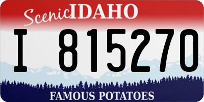 ID license plate I815270