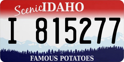 ID license plate I815277