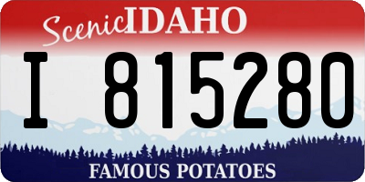 ID license plate I815280