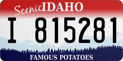 ID license plate I815281