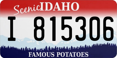 ID license plate I815306