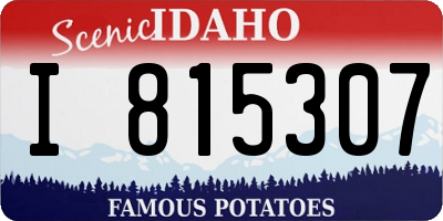 ID license plate I815307