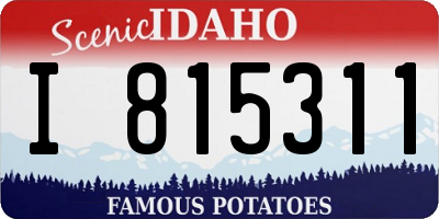 ID license plate I815311