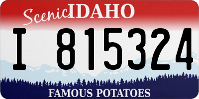 ID license plate I815324