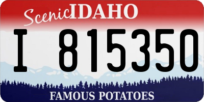 ID license plate I815350