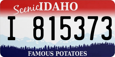 ID license plate I815373