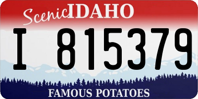 ID license plate I815379