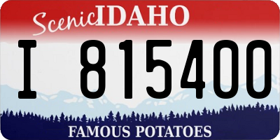 ID license plate I815400